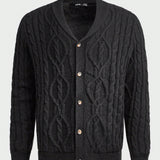 Manfinity Homme de hombres forrado polar Cardigan Jersey