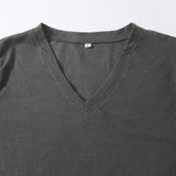 Camiseta Casual Con Cuello Con Muescas Para Hombre