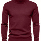 Sueter De Moda Casual De Color Solido Para Hombre