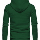 Manfinity Homme Sudadera Con Capucha Y Cordon De Color Liso Para Hombre