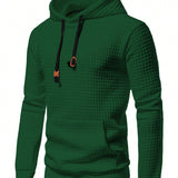 Manfinity Homme Sudadera Con Capucha Y Cordon De Color Liso Para Hombre