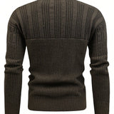 Manfinity Homme Cardigan Para Hombre Con Botones Frontales