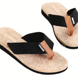 Sandalias De Hombre Con Masaje Antideslizante, Zapatillas De Interior Y Exterior Comodas Y De Secado Rapido, Sandalias De Grano De Madera, Sandalias De Moda De Verano Para Hombres En La Playa