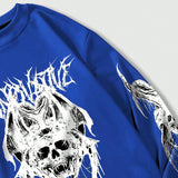 ROMWE Goth Sudadera Para Hombre Con Estampado De Calavera Y Letra