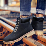 Nueva Moda De Primavera Y Otono, Botas Negras Con Cordones Para Hombres, Botas De Moto, Botas De Ruibarbo, Zapatos De Trabajo, Botas Chelsea Altas, Zapatos Para Hombres, Botas Planas, Botas Cortas, Botines, Zapatos De Moda