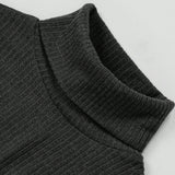 Manfinity Basics Camiseta De Cuello Alto Para Hombres De Color Solido