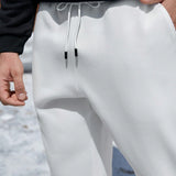 Manfinity Homme Pantalones De Chandal Para Hombre Con Cintura Ajustable Y Bolsillos Inclinados, Solidos