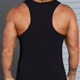 Manfinity Hombres talla grande Top tank unicolor