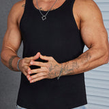 Manfinity Hombres talla grande Top tank unicolor