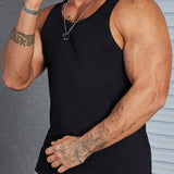 Manfinity Hombres talla grande Top tank unicolor