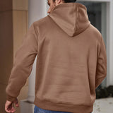 Manfinity Homme Sudadera Con Capucha Y Cordon Para Hombre De Talla Grande