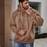 Manfinity Homme Sudadera Con Capucha Y Cordon Para Hombre De Talla Grande