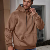 Manfinity Homme Sudadera Con Capucha Y Cordon Para Hombre De Talla Grande