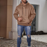 Manfinity Homme Sudadera Con Capucha Y Cordon Para Hombre De Talla Grande