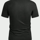 Manfinity Homme Camiseta De Manga Corta Con Cuello De Solapa Para Hombre