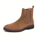 Botas Chelsea De Hombre Con Punta, De Cana Alta, De, Combinacion De Colores Clasicos, De Moda, Callejeras, Elegantes, Para Espectaculos, Fiestas, Zapatos Versatiles