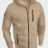 Sudadera Con Capucha Y Cremallera Frontal Para Hombre