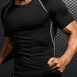 Camiseta Deportiva Para Hombre De Manga Corta Y Secado Rapido, Seda De Hielo, Con Corte Holgado, Para Actividades De Verano Como Fitness, Carrera Y Entrenamiento De Baloncesto