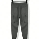 Manfinity Homme Pantalon Masculino Con Bolsillos De Carga