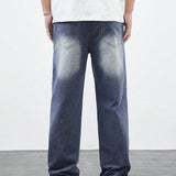 ROMWE Street Life Jeans De Bolsillos Para Hombre