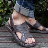 Sandalias De Playa De Plastico Pvc Resistente Al Deslizamiento Y El Desgaste Para Hombres, De Uso Dual, Talla Grande, Suela Gruesa Antideslizante, Transpirable, Zapatillas Casuales Para Banarse, Conducir Y Actividades Al Aire Libre