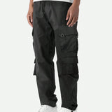 Manfinity Homme Pantalones Cargo Con Cordon Y Dobladillo Elastico Para Hombre