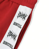 Manfinity Hypemode Pantalones Deportivos Para Hombre Con Estampado De Letras Y Bloques De Color