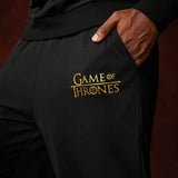 Game of Thrones   Conjunto De Sudadera Con Capucha Y Pantalones De Chandal Con Estampado De Letras Del Monstruo Para Hombres