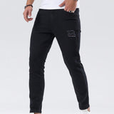 Manfinity Homme Jeans Rasgados De Corte Ajustado Para Hombres