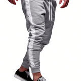 Manfinity Homme Pantalones De Chandal Informales Para Hombres En Bloque De Color Suelto Con Cintura Ajustable Con Cordon