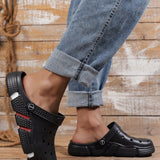 Zapatillas De Moda Para Hombre, Solidas Y Huecas, Comodas, Antideslizantes Y Transpirables, Adecuadas Para Actividades Al Aire Libre