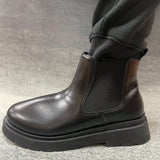 Botas de hombres clasico chelsea motocicleta