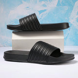 Novedad De Verano Para Hombre, Chanclas De Playa Antideslizantes, Antiolores, Resistentes Al Desgaste, Sandalias De Goma Para Ducha Interior Para El Hogar