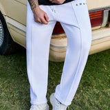 Manfinity Homme Pantalones De Chandal Holgados Para Hombres De Talla Grande Con Estampado De Letras Y Cinturilla Con Cordon