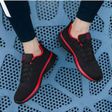 Zapatos Atleticos Tejidos Suaves Y Comodos Para Hombres Para Correr, Gimnasio, Fitness, Caminar Casualmente, Resistente Al Deslizamiento, Transpirable Y Duradero