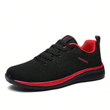 Zapatos Atleticos Tejidos Suaves Y Comodos Para Hombres Para Correr, Gimnasio, Fitness, Caminar Casualmente, Resistente Al Deslizamiento, Transpirable Y Duradero