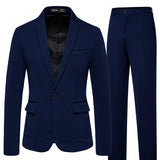 Manfinity Mode Hombres Pantalones con blazer con boton