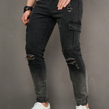 Manfinity LEGND Jeans De Hombre Desgastado