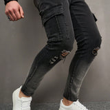 Manfinity LEGND Jeans De Hombre Desgastado