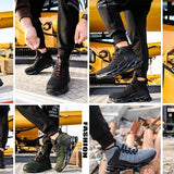 Zapatos Con Puntera De Acero Para Hombres Y Mujeres, Zapatillas De Puntera De Acero Ligeras Con Corte Medio, Botas De Trabajo Indestructibles, Zapatos De Seguridad Para Construccion