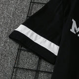 Manfinity Conjunto De Camiseta De Manga Corta Y Pantalones Cortos Con Letra Impresa Para Hombres