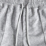 Manfinity EMRG Hombres Pantalones deportivos de cintura con cordon con costura detalle