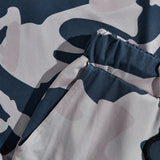 Manfinity RSRT Conjunto De Camiseta De Manga Corta Con Cuello Redondo Con Estampado De Camuflaje Para Hombres Y Pantalones Cortos Con Cordon En La Cintura