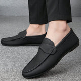 Mocasines Para Hombre Transpirable Y Comodo Para Trabajo/negocios/casual, Color Negro