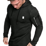 Manfinity Homme Sudadera Con Capucha De Manga Larga Para Hombre Con Cordon