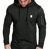 Manfinity Homme Sudadera Con Capucha De Manga Larga Para Hombre Con Cordon