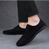 Zapatos Transpirables Para Hombre De Estilo Coreano Suave Y Comodo Con Cordones Casual De Negocios Todoterreno Y De Moda Para La Primavera De 2024