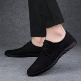 Zapatos Transpirables Para Hombre De Estilo Coreano Suave Y Comodo Con Cordones Casual De Negocios Todoterreno Y De Moda Para La Primavera De 2024