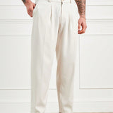 Forever 21 Pantalones Holgados Casuales Con Bolsillo Inclinado Color Albaricoque Para Hombres