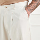 Forever 21 Pantalones Holgados Casuales Con Bolsillo Inclinado Color Albaricoque Para Hombres